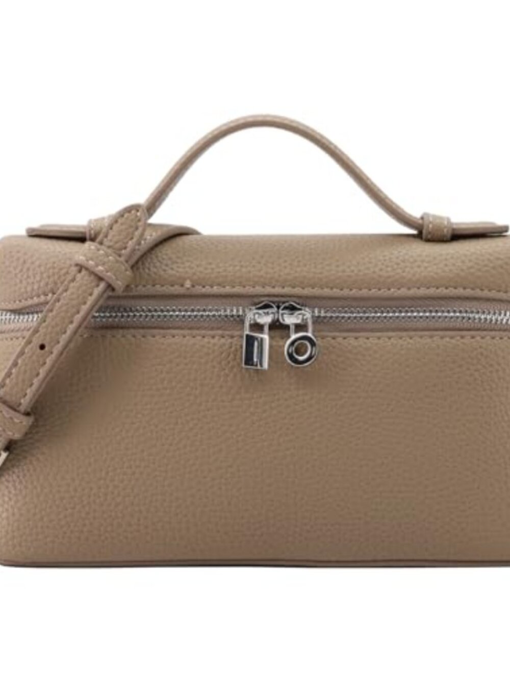 Synthetic Faux Leather Crossbody Bag Top-Handle Pouch Women's Shoulder Handbag